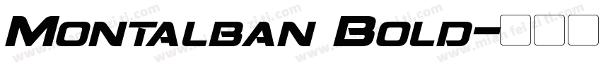 Montalban Bold字体转换